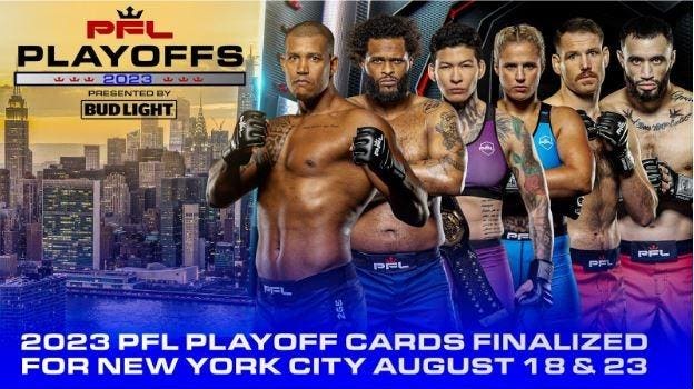 PFL Announces 2023 Playoff Cards For August 18 And 23